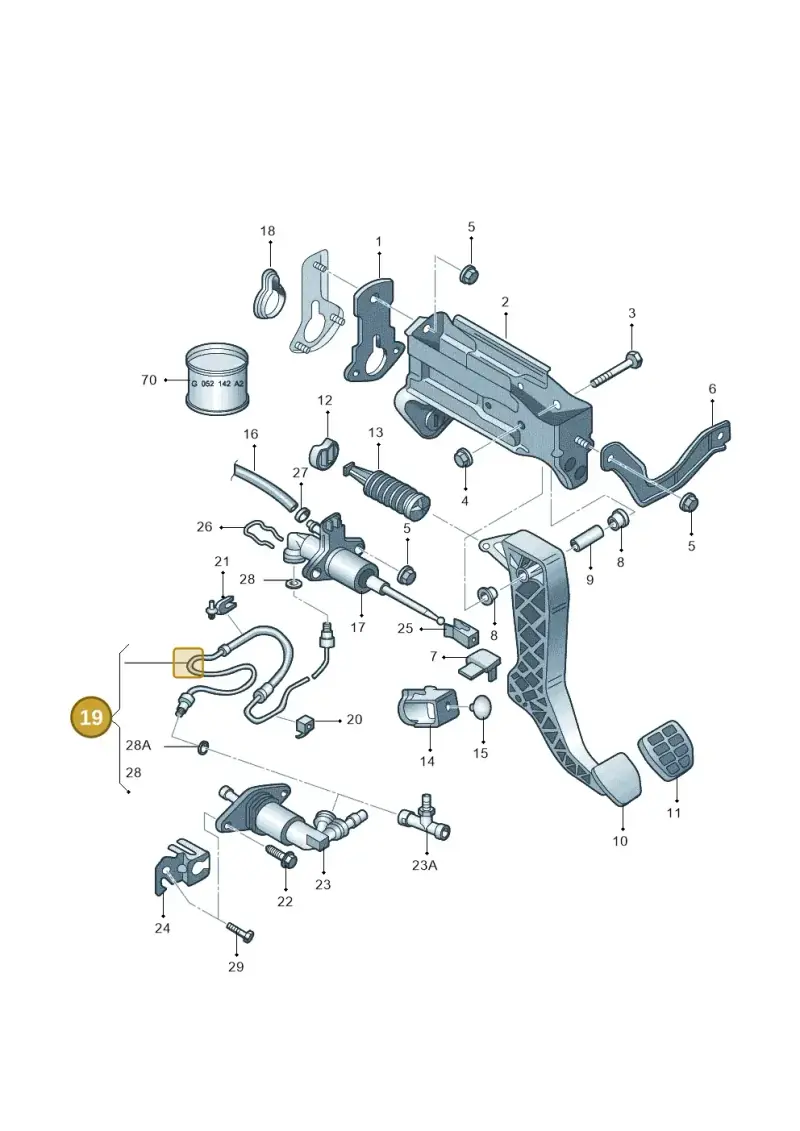 1J2721465BB — SEAT TOLEDO/LEON/LEON-4 (2001-2006) diagram 194721250, position 19