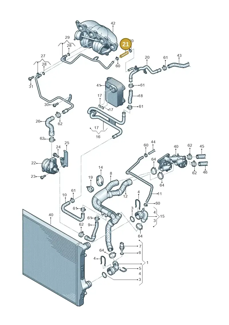 1K0121058BR — SEAT Ibiza Reference (2011-2012) diagram 625121150, position 21