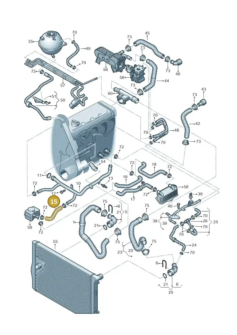 1K0121058P — SEAT Altea XL Reference (2013-2013) diagram 625121450, position 15