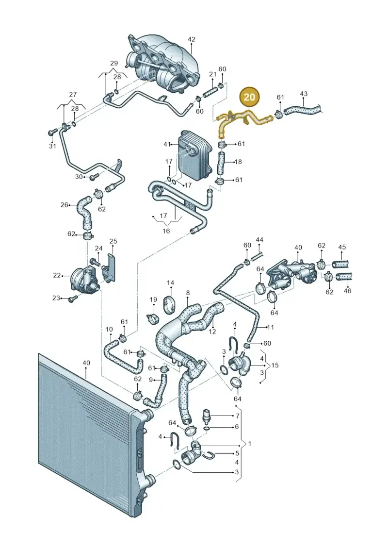 1K0121070BJ — SEAT Ibiza Reference (2011-2012) diagram 625121150, position 20