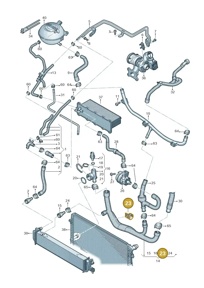1K0121093B — SEAT Alhambra Stylance (2015-2022) diagram 863121200, position 23