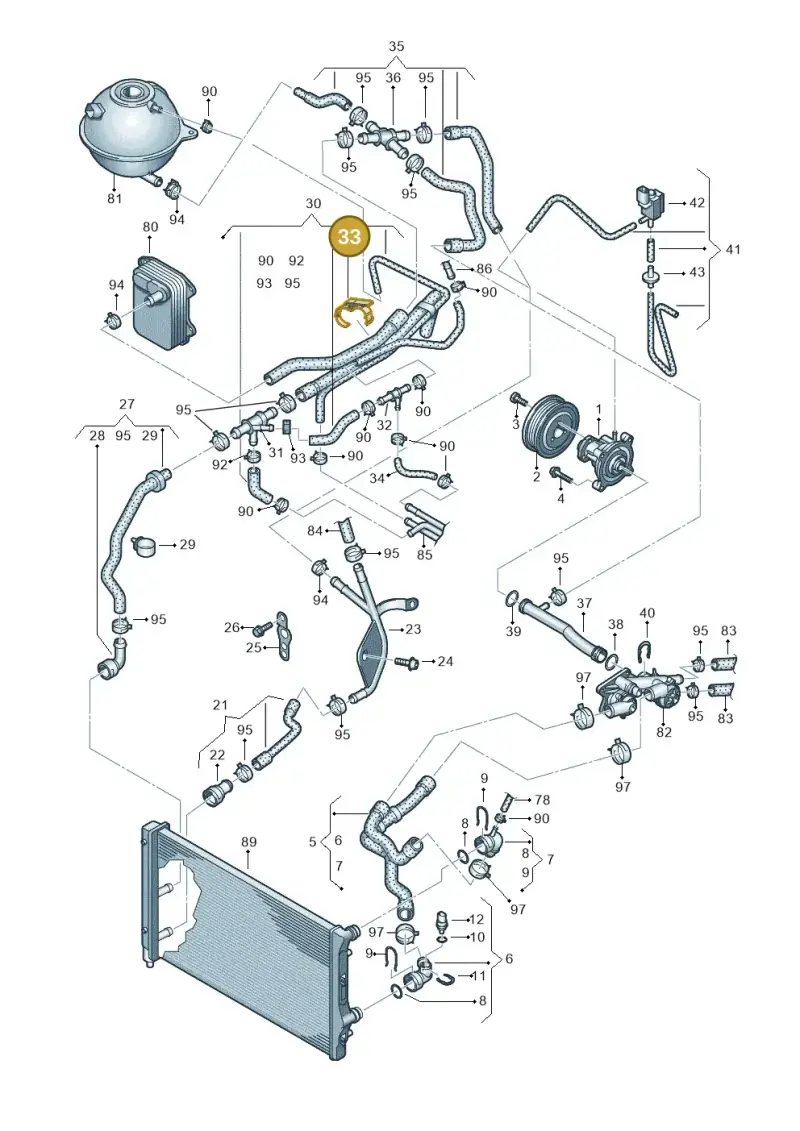 1K0121093BM — SEAT Altea XL Reference (2013-2013) diagram 649121100, position 33