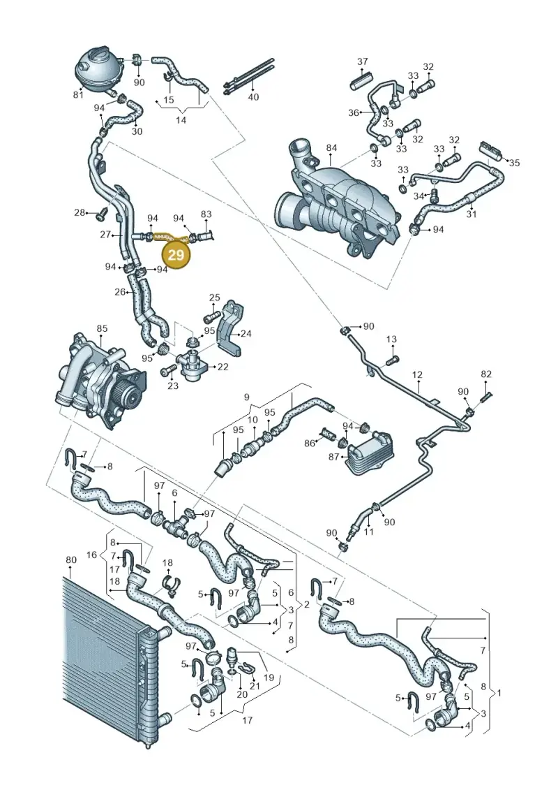 1K0121109AL — SEAT Altea XL Reference (2013-2013) diagram 649121240, position 29
