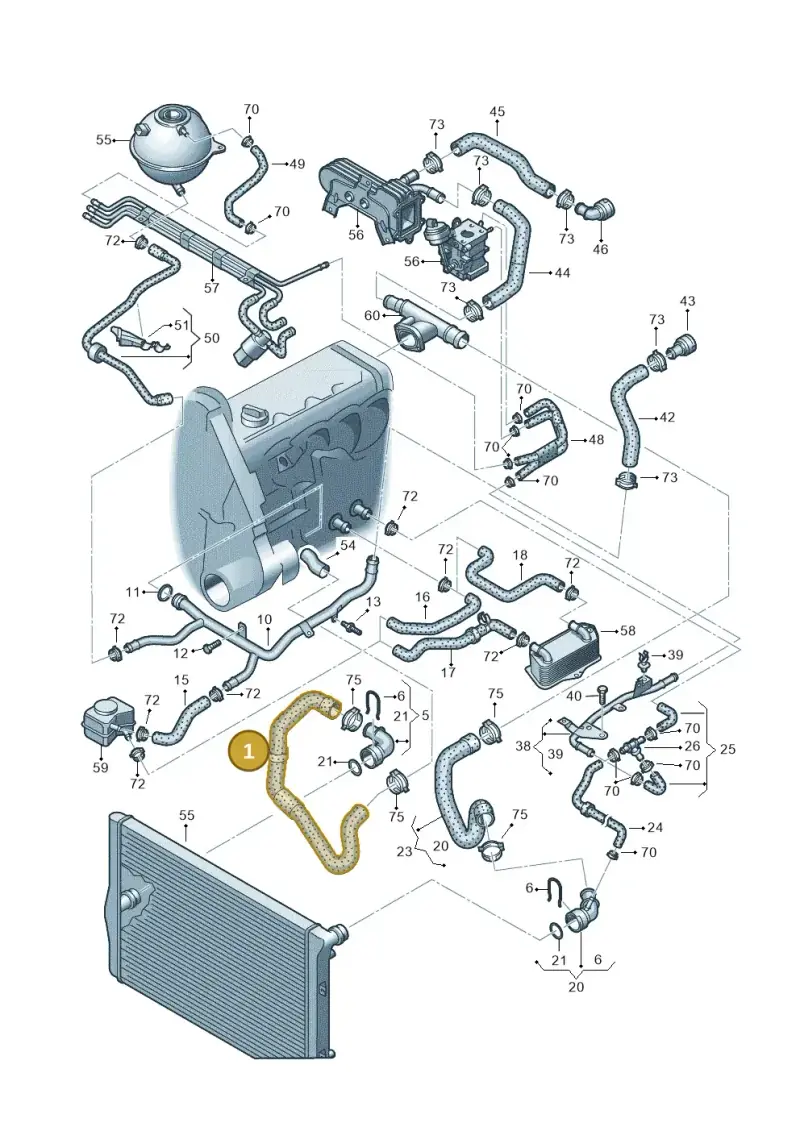 1K0121156DN — SEAT Altea XL Reference (2013-2013) diagram 625121450, position 1
