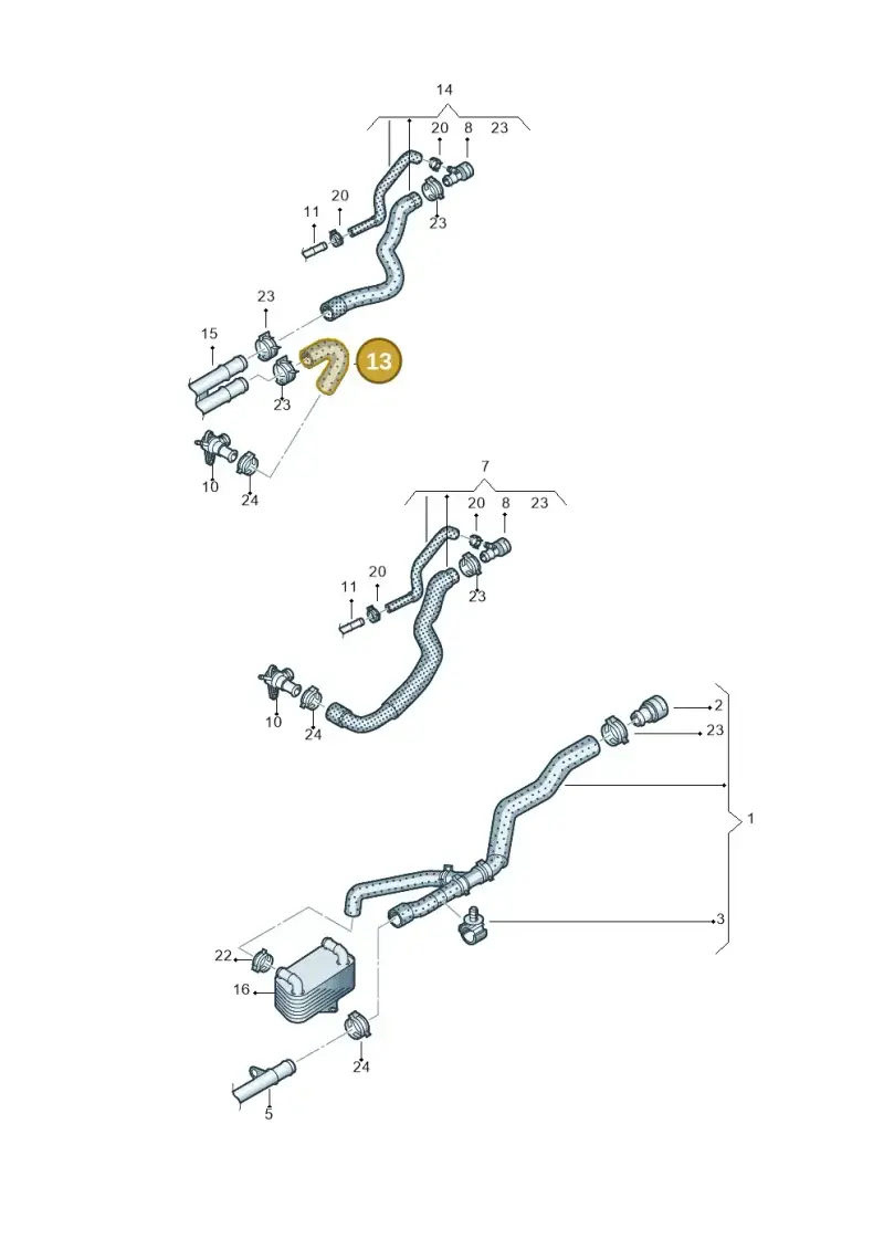 1K0121157DS — SEAT Alhambra Stylance (2010-2013) diagram 689121440, position 13