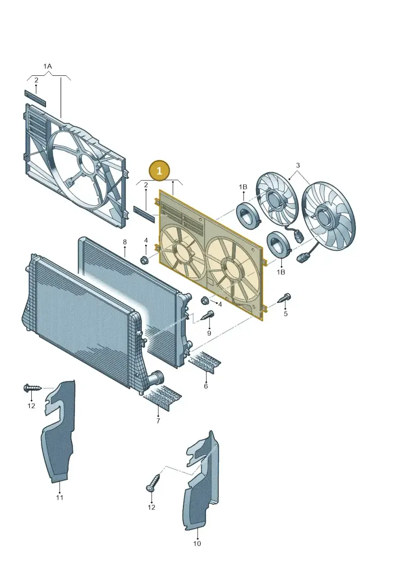 1K0121205AD — SEAT Altea XL Reference (2013-2013) diagram 412121900, position 1