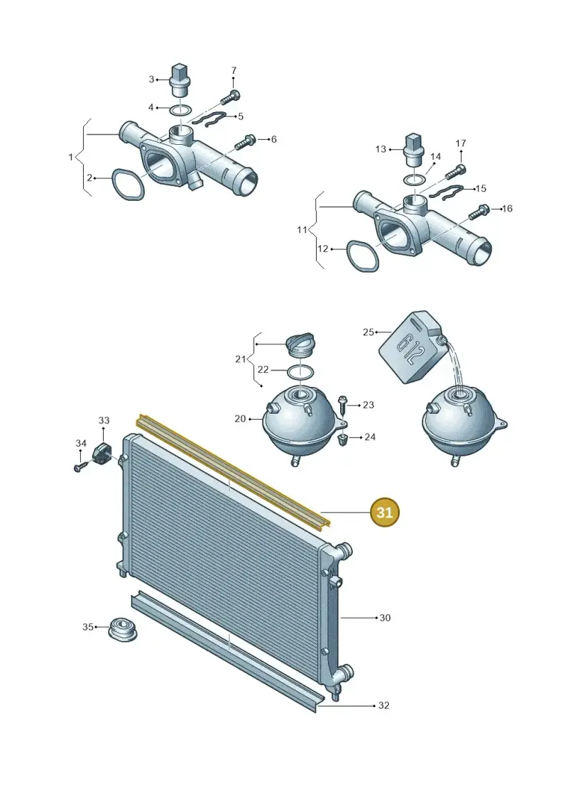 1K0121345 — SEAT ALTEA                  07> (2006-) diagram 420121760, position 31