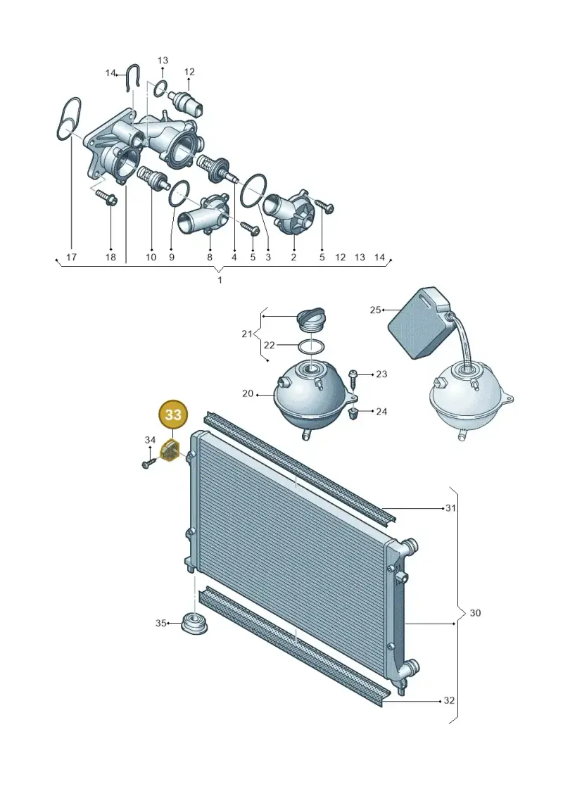1K0121367N — SEAT Altea XL Reference (2013-2013) diagram 409121700, position 33