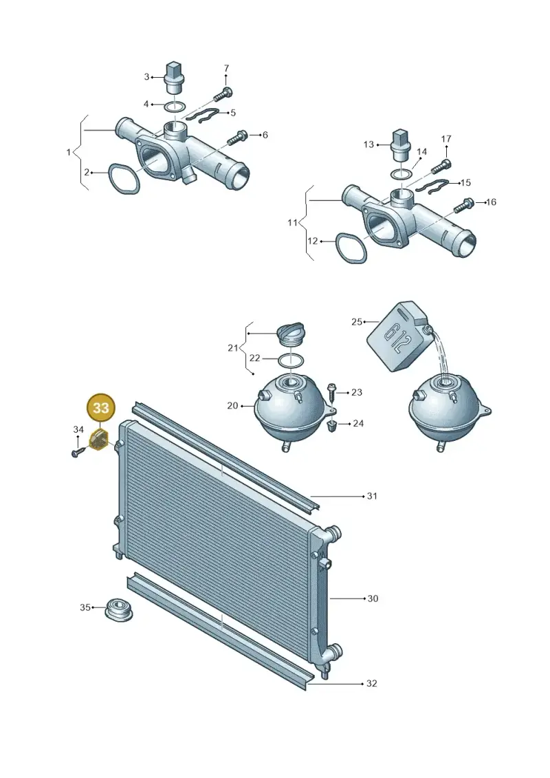 1K0121367N — SEAT Leon Stylance (2010-2012) diagram 420121760, position 33