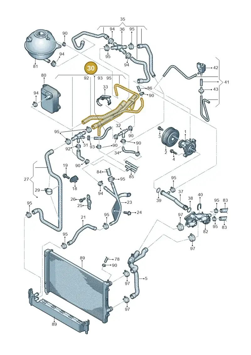 1K0122058T — SEAT Toledo Reference (2012-2015) diagram 672121160, position 30