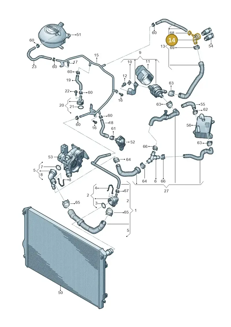 1K0122291AF — SEAT Formentor TSI CUPRA (2020-) diagram 850121056, position 14