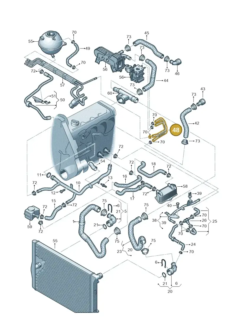 1K0122447T — SEAT Altea XL Reference (2013-2013) diagram 625121450, position 48