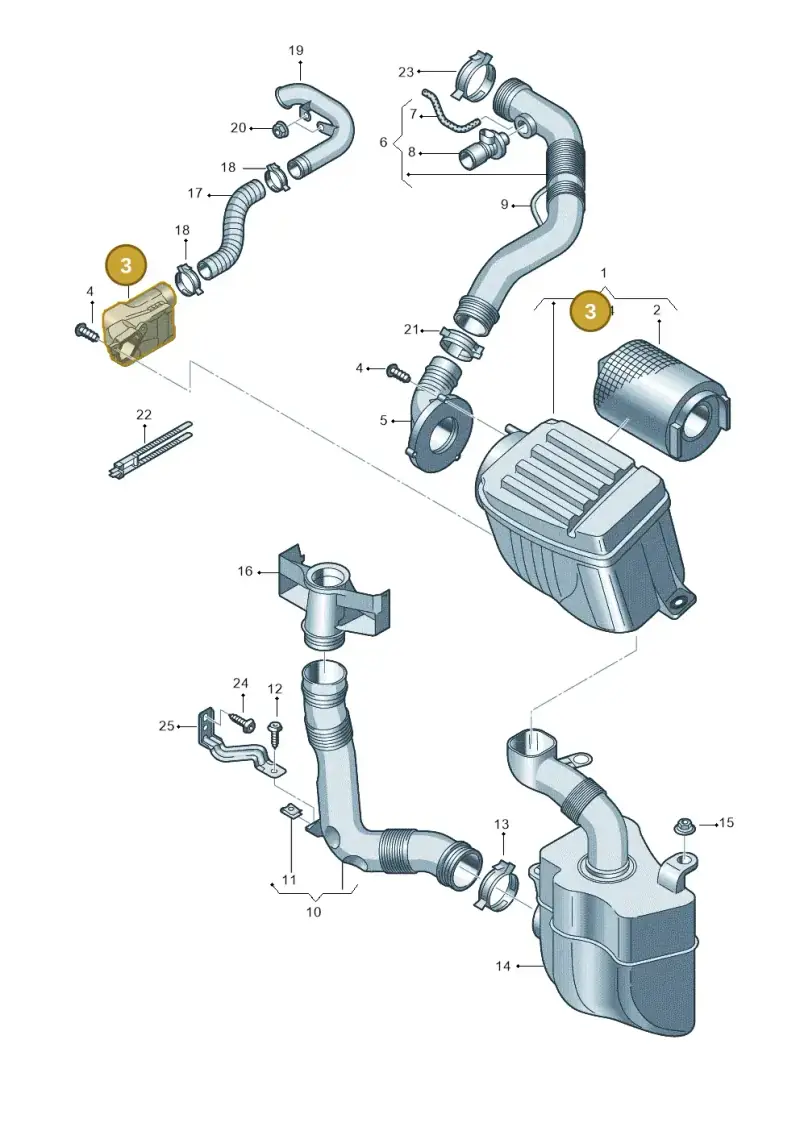 1K0129594 — SEAT Altea XL Reference (2013-2013) diagram 409129200, position 3