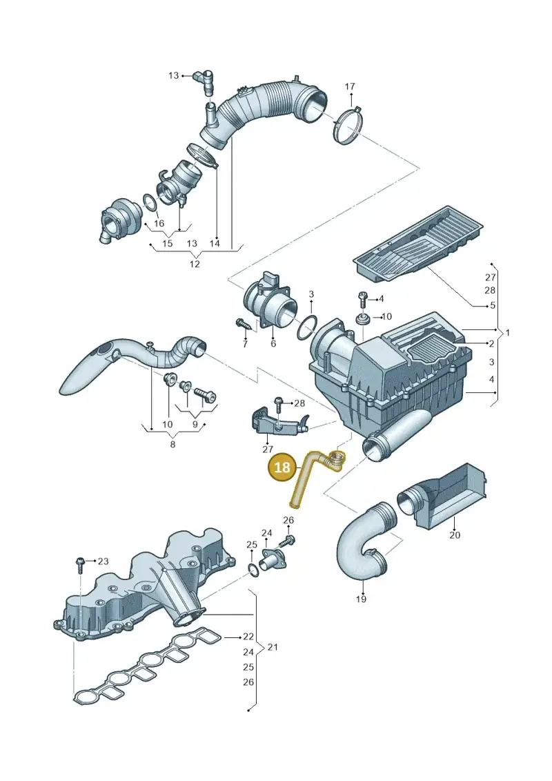 1K0129637D — SEAT Altea XL Reference (2013-2013) diagram 737129400, position 18