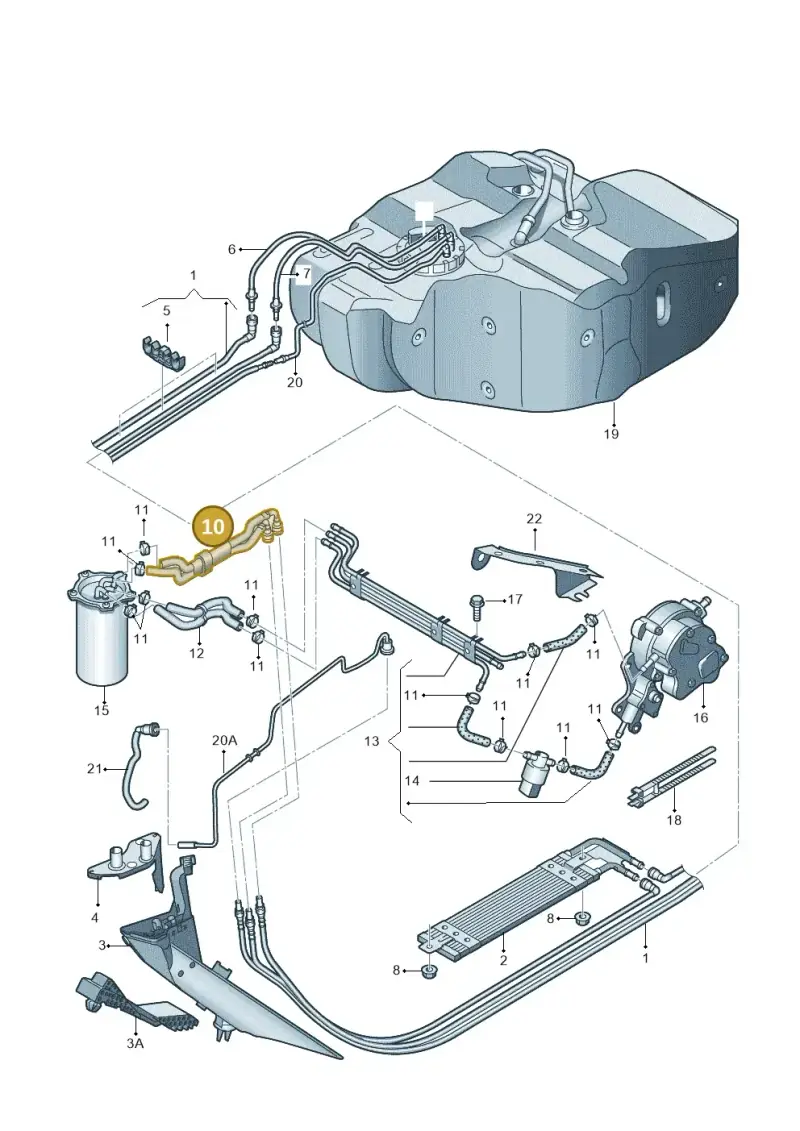 1K0130295M — SEAT Altea XL Reference (2010-2013) diagram 412201250, position 10