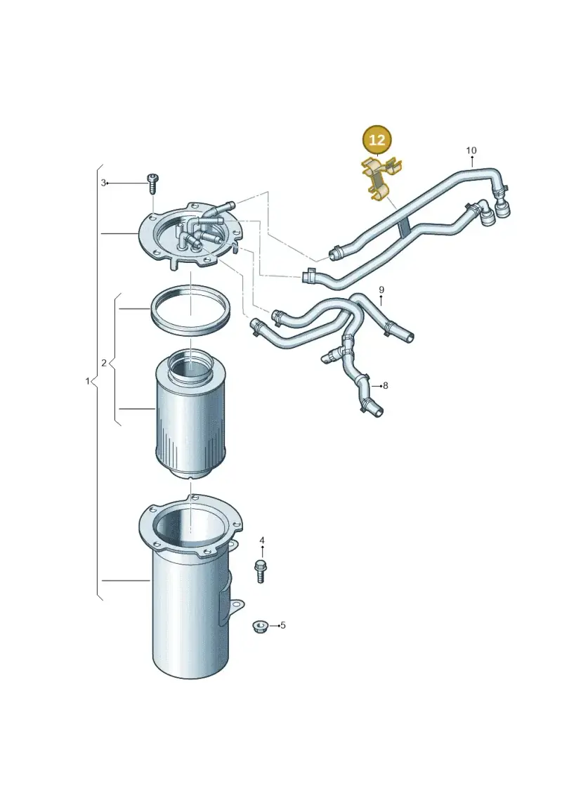 1K0133687E — SEAT Altea XL Reference (2013-2013) diagram 649127200, position 12