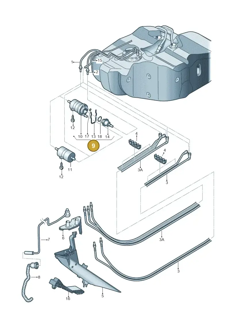 1K0201051L — SEAT Altea XL Reference (2010-2013) diagram 420201400, position 9
