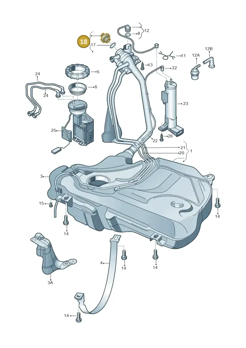 1K0201550AK — SEAT Ibiza Stylance (2015-) diagram 672201050, position 18