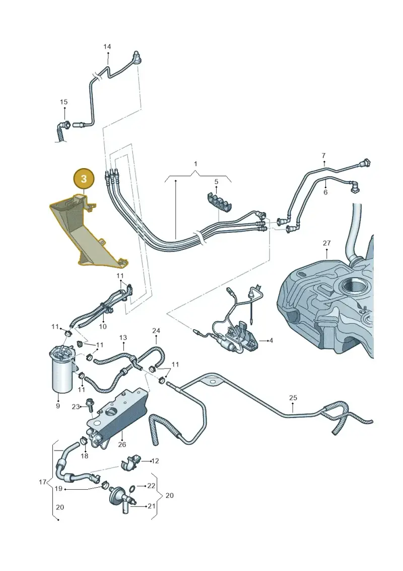 1K0201973 — SEAT Altea XL Reference (2013-2013) diagram 634201250, position 3