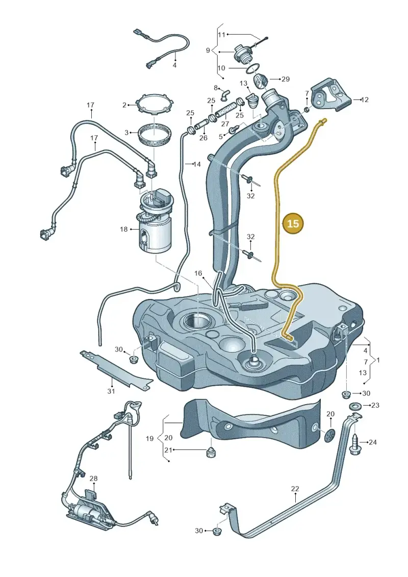 1K0201993M — SEAT Altea XL Reference (2013-2013) diagram 412201000, position 15