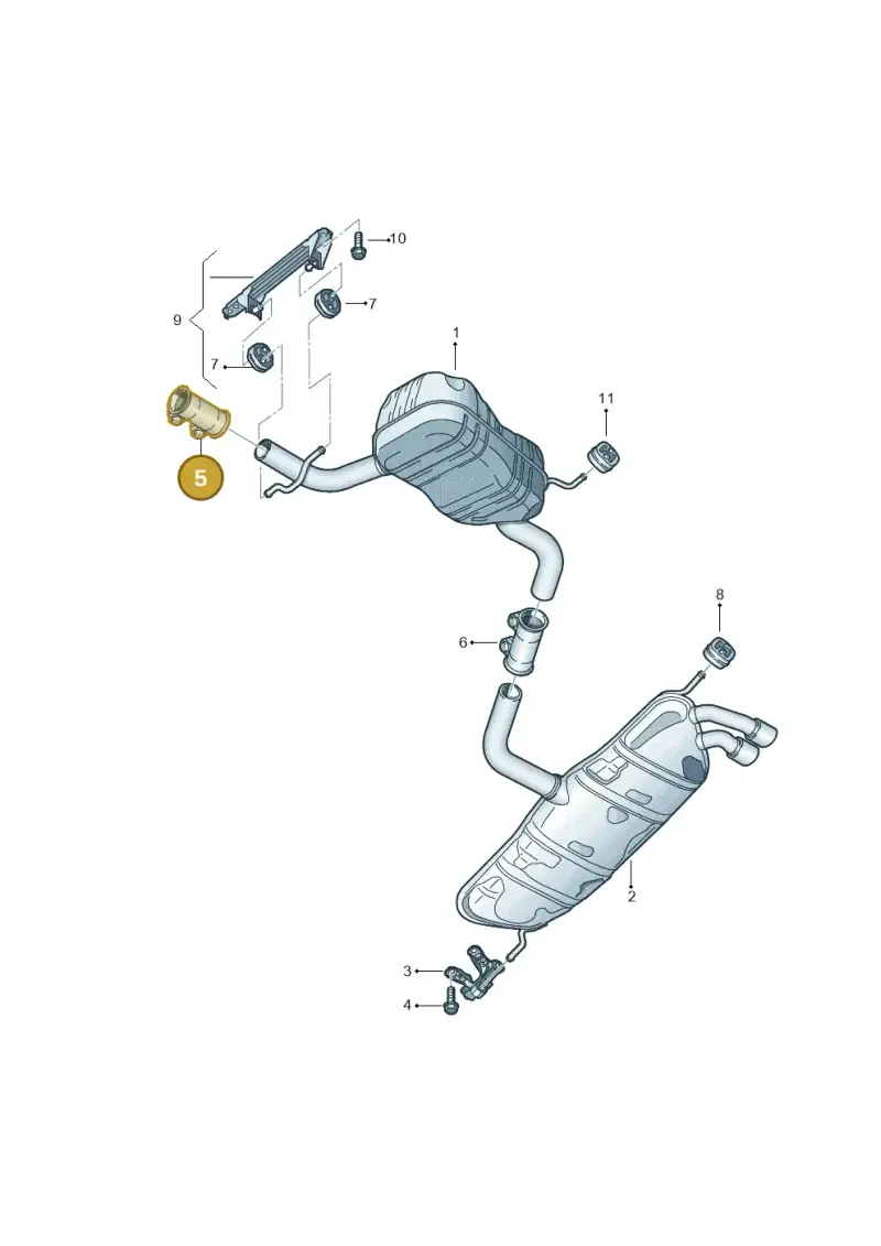 1K0253141N — SEAT Altea XL Reference (2013-2013) diagram 412253930, position 5