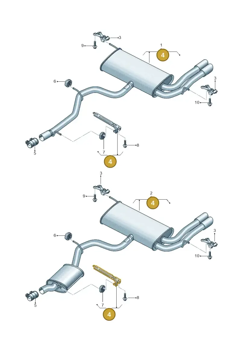 1K0253144AQ — SEAT Altea XL Reference (2013-2013) diagram 498253950, position 4