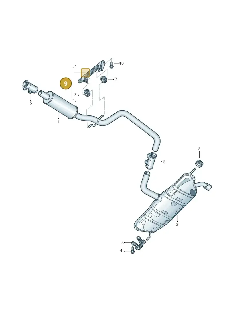 1K0253144BA — SEAT Altea XL Reference (2013-2013) diagram 412253800, position 9