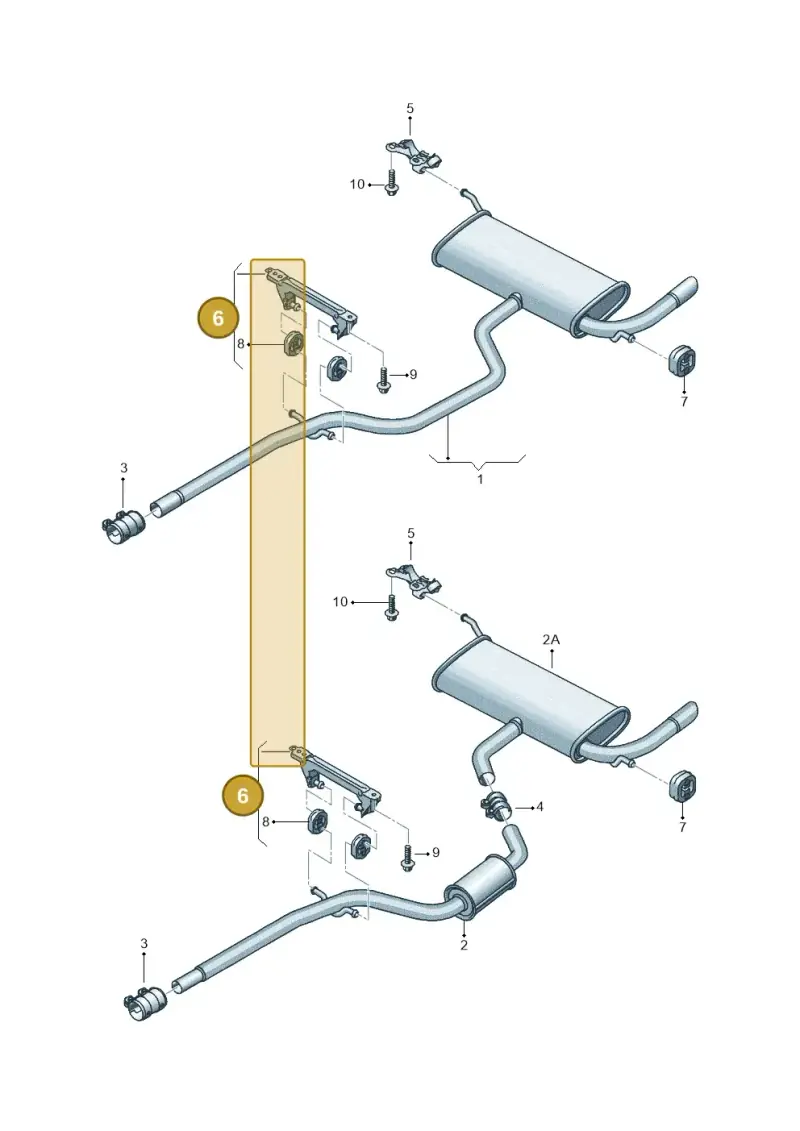 1K0253144BA — SEAT Altea XL Reference (2013-2013) diagram 418253850, position 6