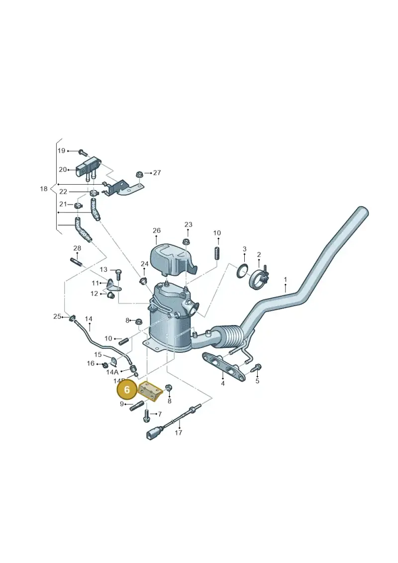 1K0253463AF — SEAT Altea XL Reference (2013-2013) diagram 649253700, position 6