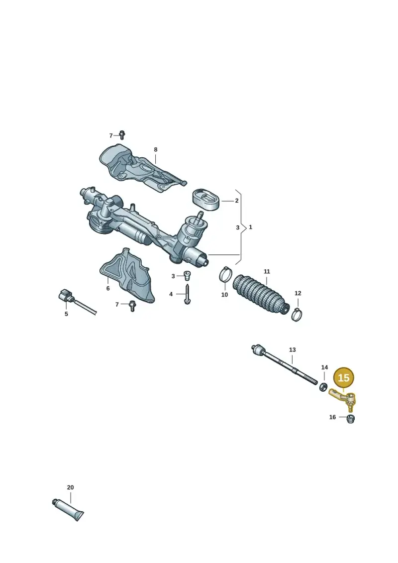1K0423811J — SEAT Leon style (2019-) diagram 2gk423050, position 15