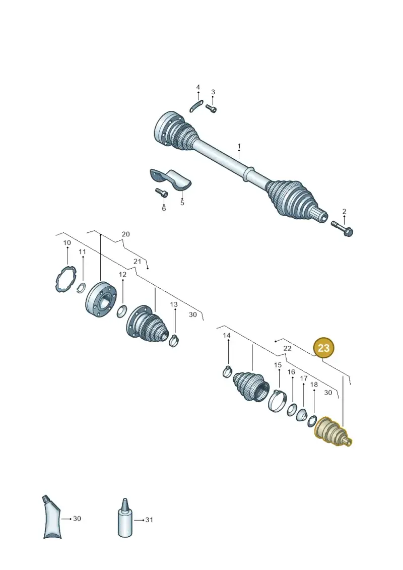 1K0498099D — SEAT Altea XL Reference (2010-2013) diagram 460407200, position 23