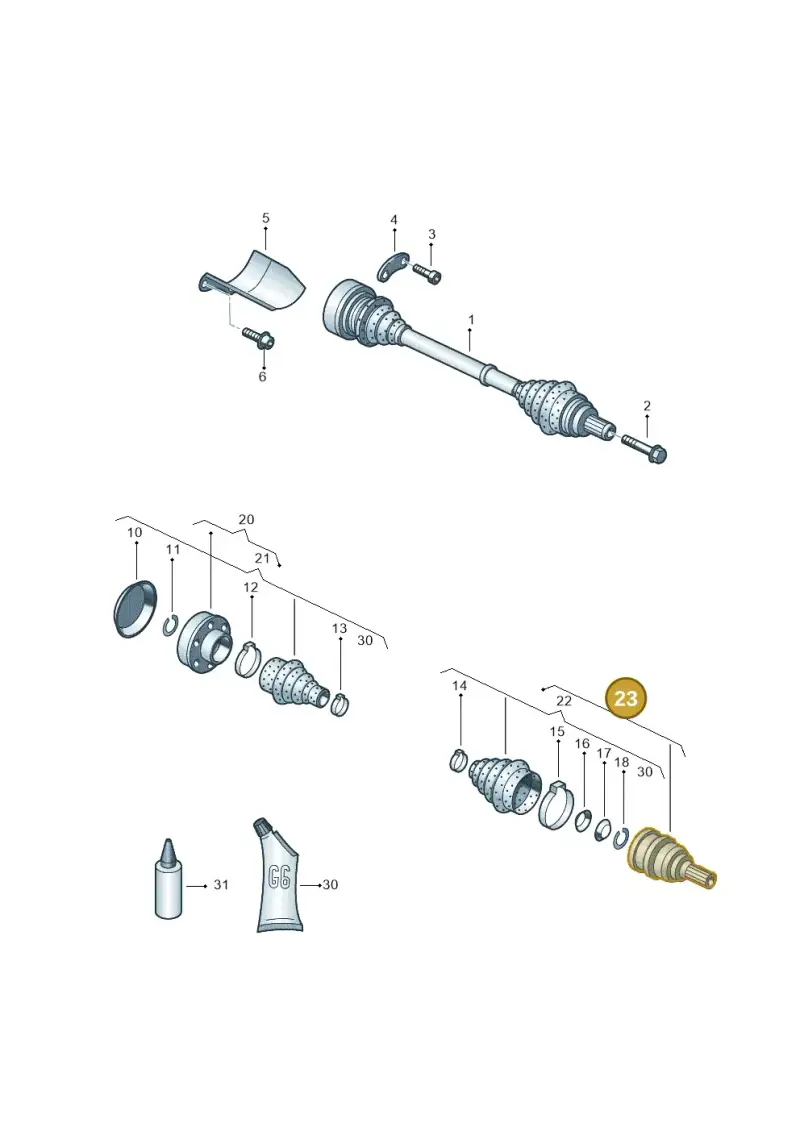 1K0498099J — SEAT Altea XL Reference (2013-2013) diagram 459407340, position 23