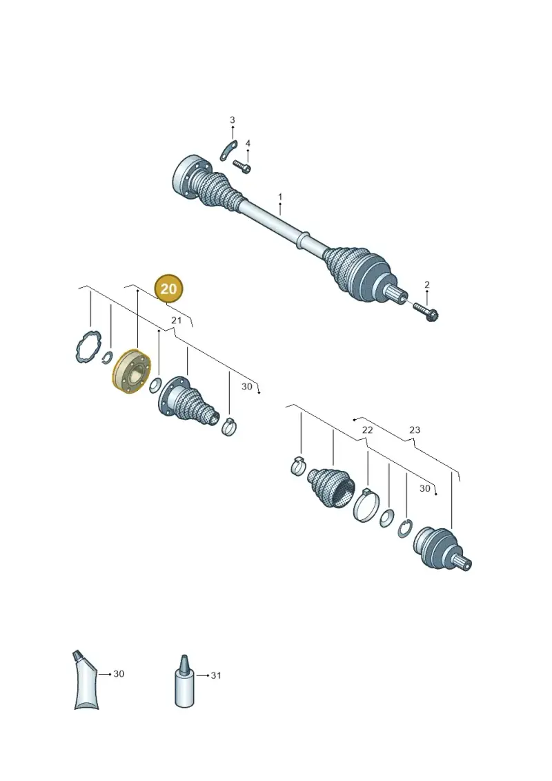 1K0498103 — SEAT Tarraco FR (2018-2024) diagram 884501100, position 20