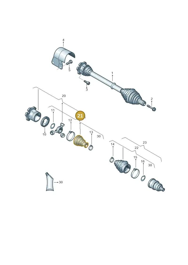 1K0498201D — SEAT ALTEA                  07> (2006-) diagram 460407560, position 21