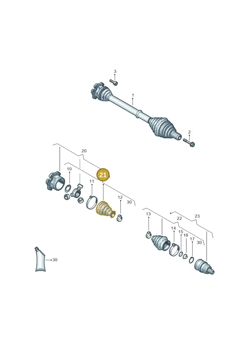1K0498201D — SEAT ALTEA                  07> (2006-) diagram 625407580, position 21