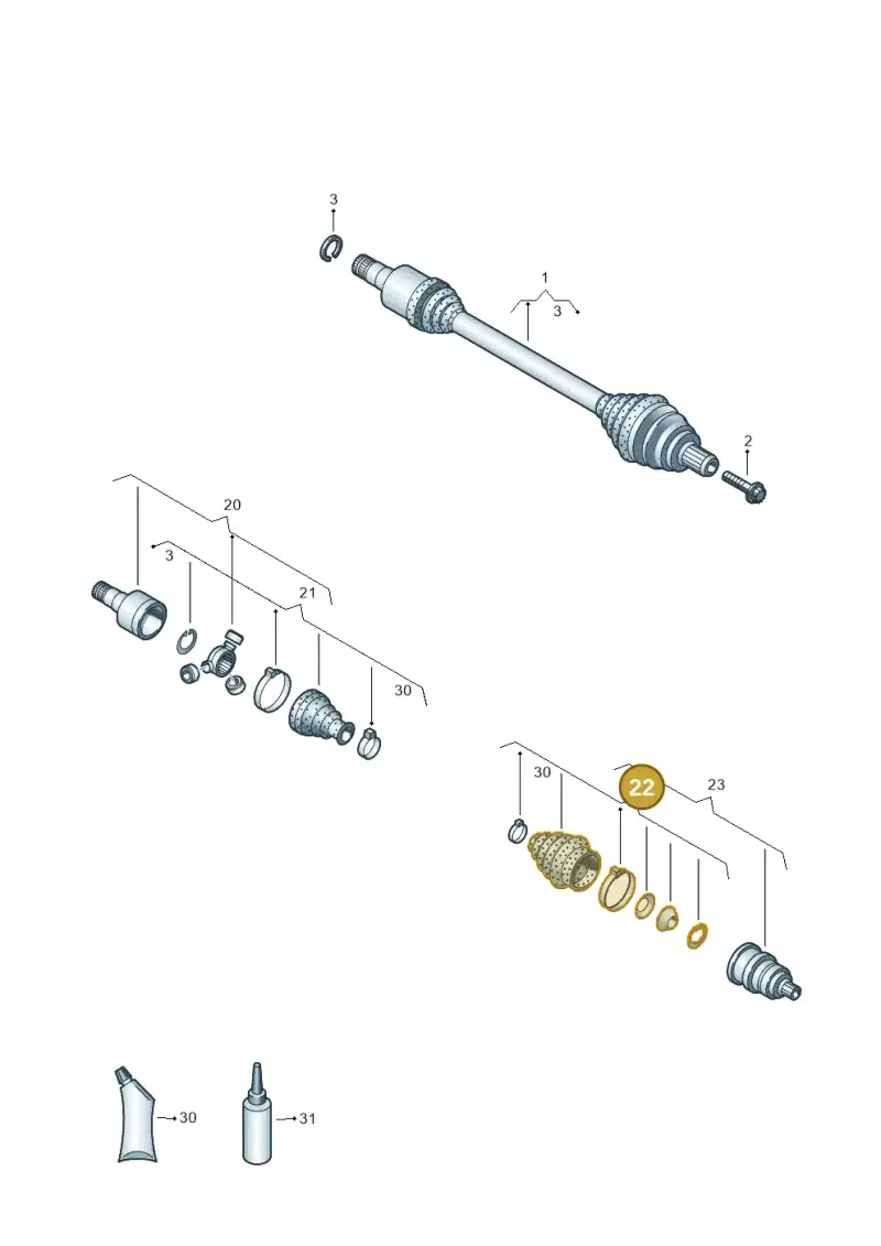 1K0498203 — SEAT Ibiza FR (2017-) diagram 827407220, position 22