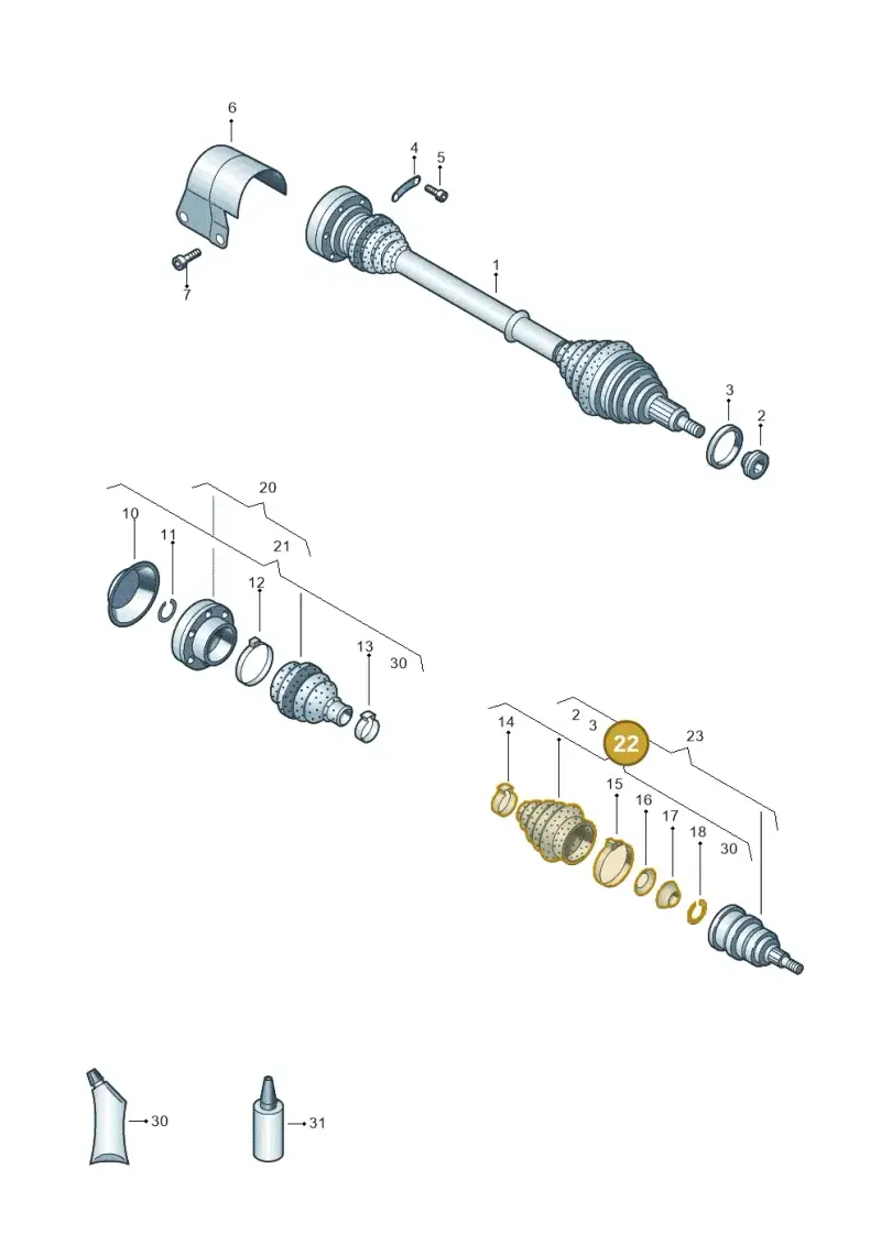 1K0498203A — SEAT Ibiza Stylance (2015-) diagram 672407600, position 22