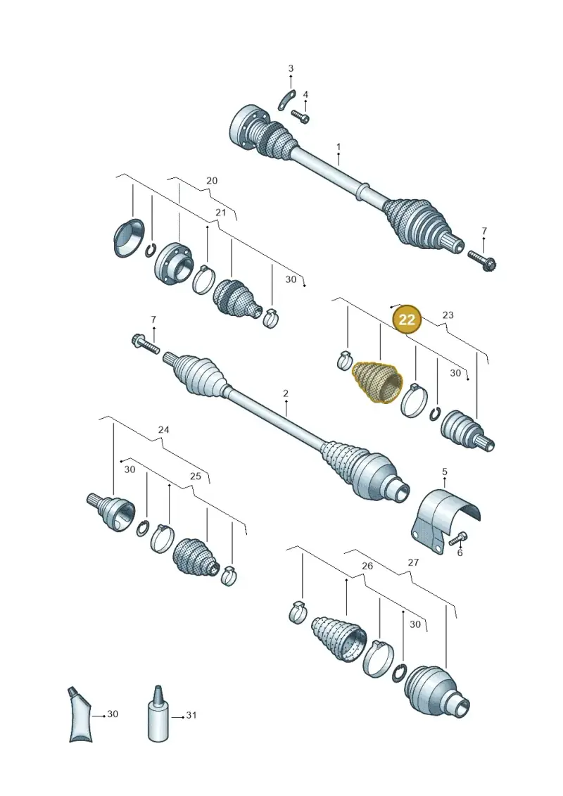 1K0498203C — SEAT Leon style (2019-) diagram 827407340, position 22