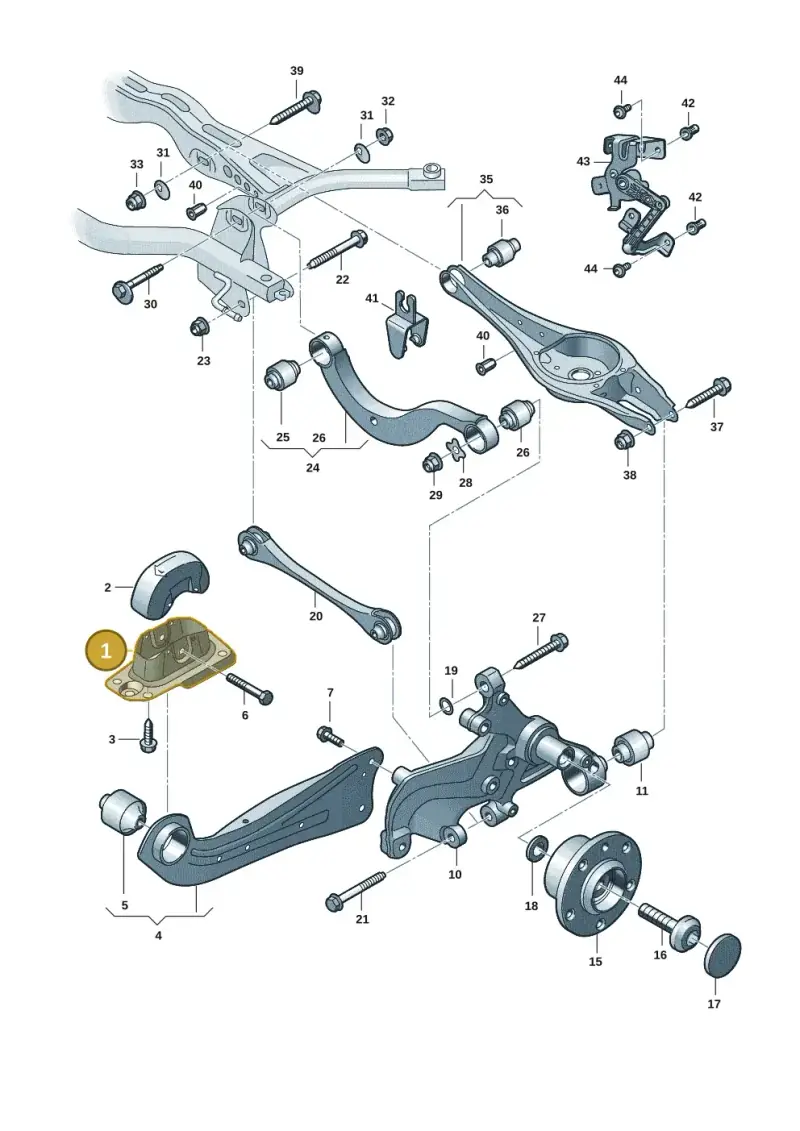 1K0505130L — SEAT Formentor TSI CUPRA (2020-) diagram 2gk505050, position 1