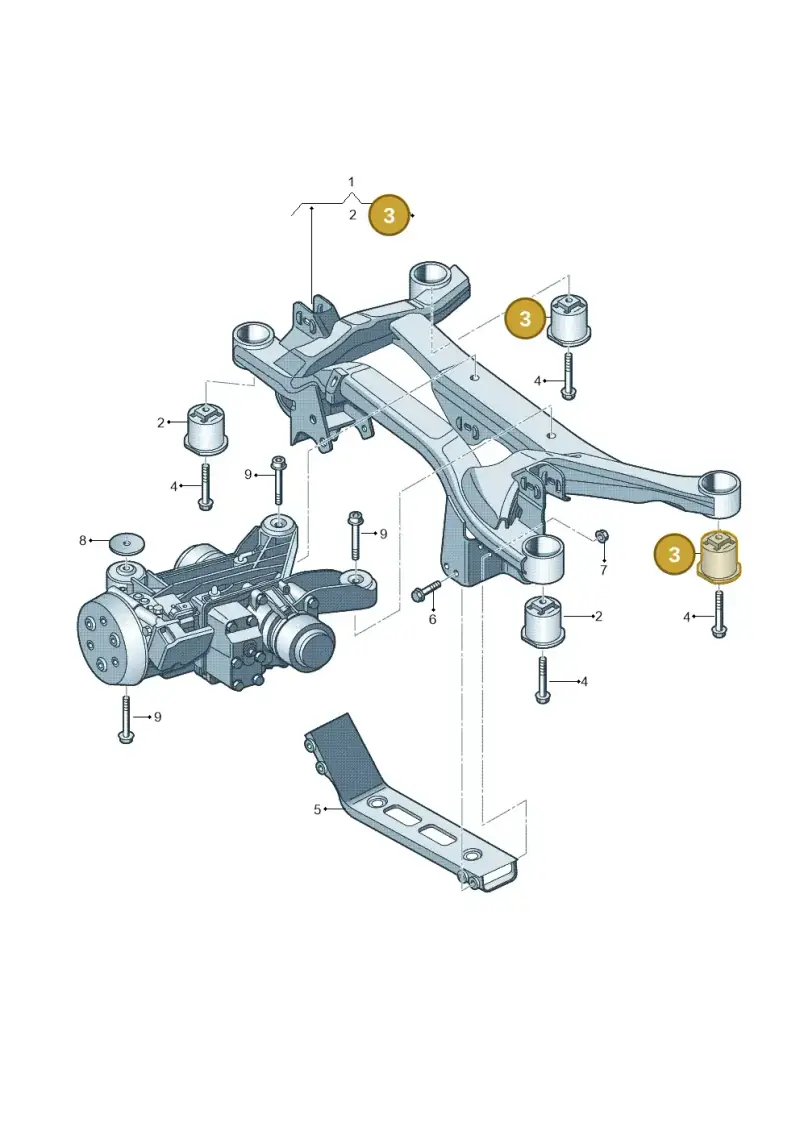 1K0505145K — SEAT Altea XL Reference (2010-2013) diagram 412505100, position 3