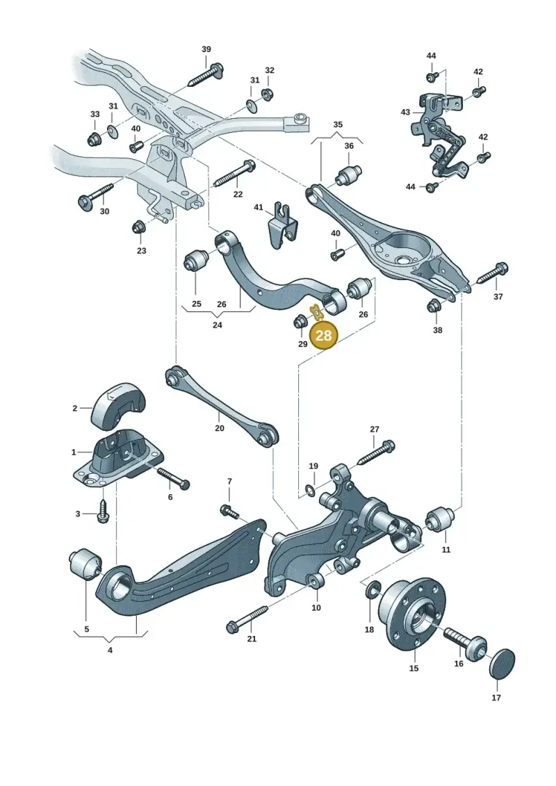 1K0505193 — SEAT Formentor TSI CUPRA (2020-) diagram 2gk505050, position 28