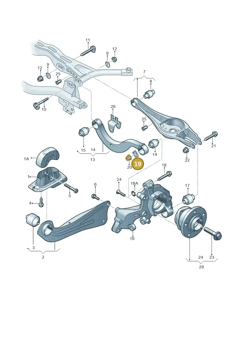 1K0505193 — SEAT Leon style (2019-) diagram 746505300, position 19