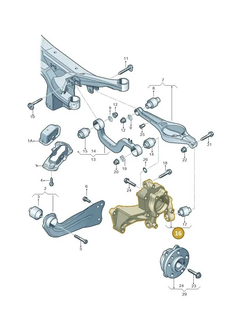 1K0505433 — SEAT Altea XL Reference (2013-2013) diagram 460505300, position 16