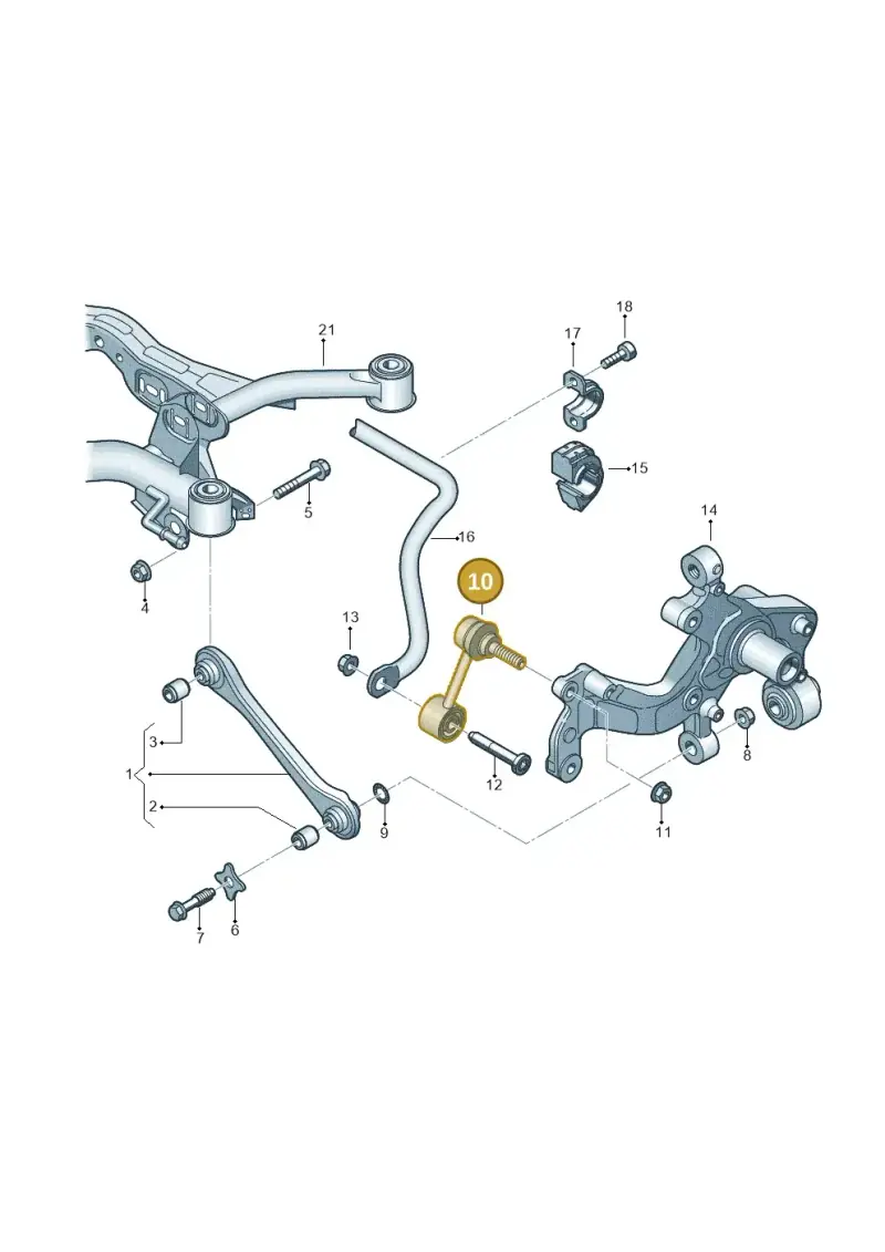 1K0505465AA — SEAT Alhambra Stylance (2015-2022) diagram 460501200, position 10