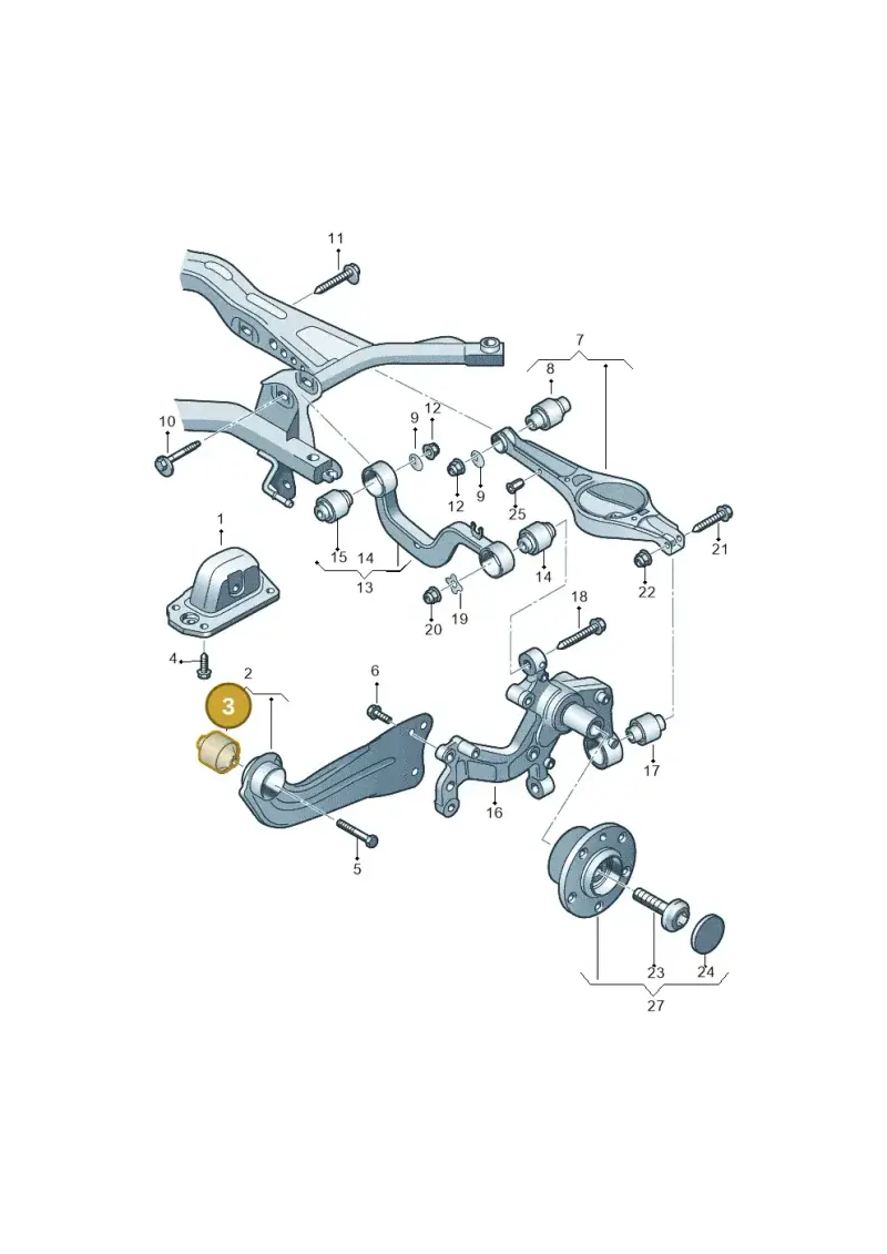 1K0505541D — SEAT Altea XL Reference (2010-2013) diagram 409505050, position 3