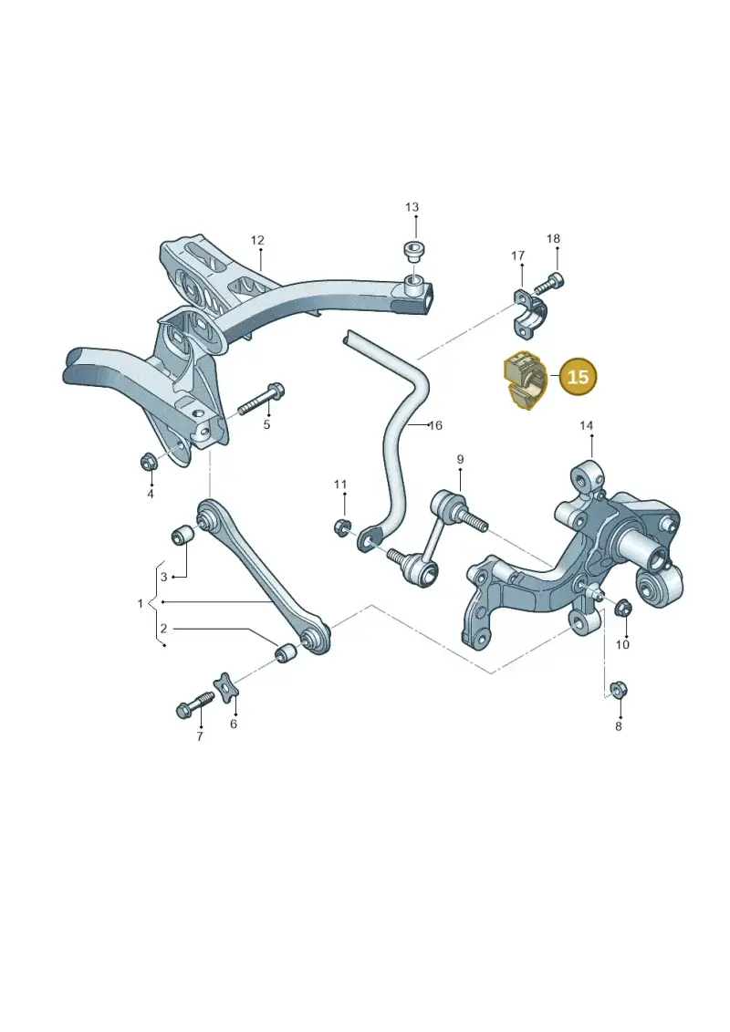 1K0511327AR — SEAT Altea XL Reference (2010-2013) diagram 409501200, position 15