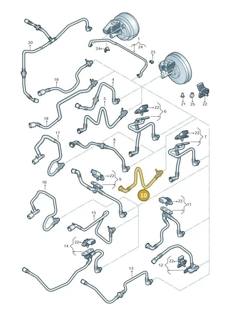1K0612041DJ — SEAT Altea XL Reference (2010-2013) diagram 649611760, position 10