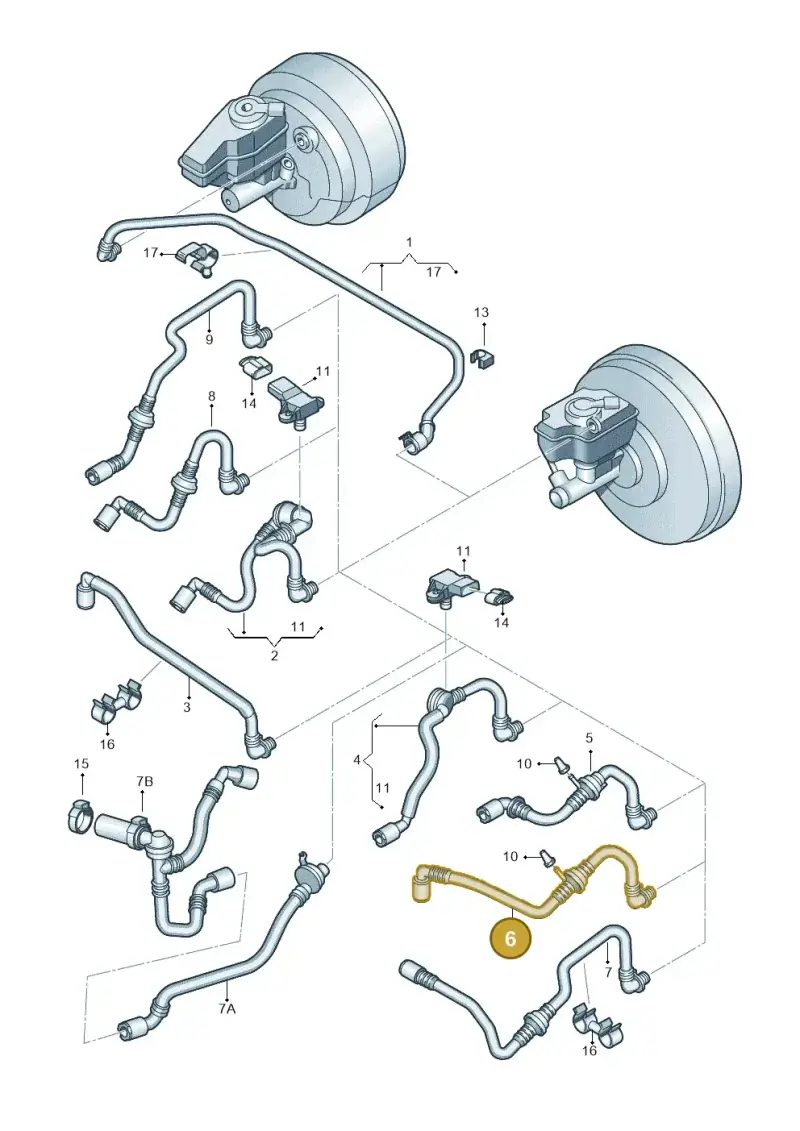 1K0612041FL — SEAT Altea XL Reference (2010-2013) diagram 412611700, position 6