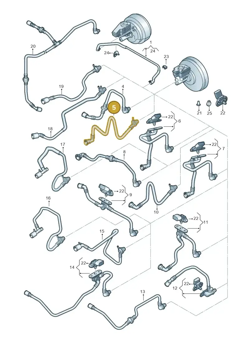 1K0612041KD — SEAT Altea XL Reference (2013-2013) diagram 649611760, position 5