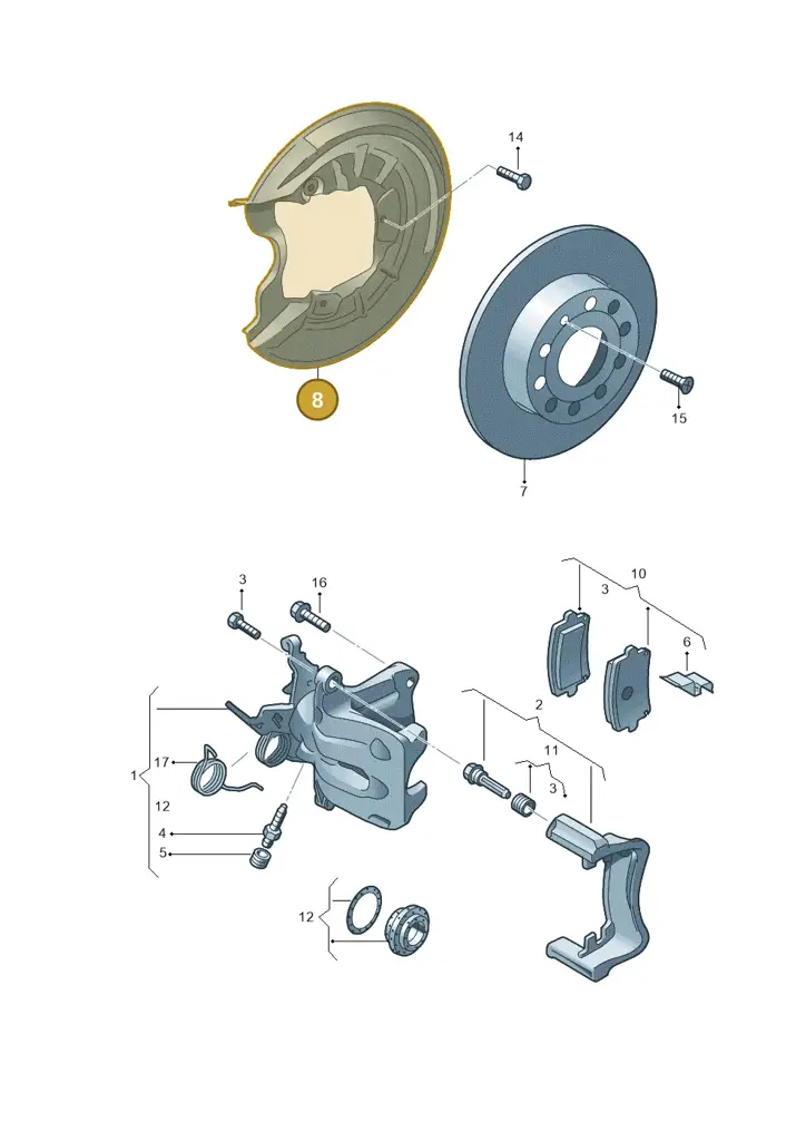 1K0615612AB — SEAT Altea XL Reference (2013-2013) diagram 409615600, position 8